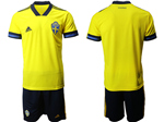 Sweden 2020/21 Home Yellow Soccer Jersey