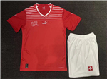 Switzerland 2022/23 Home Red Soccer Jersey