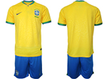 Brazil 2022/23 Home Gold Soccer Jersey