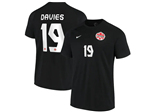 Canada 2022/23 Third Black Soccer Jersey with #19 Davies Printing