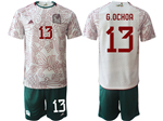 Mexico 2022/23 Away White Soccer Jersey with #13 G.Ochoa Printing