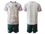 Mexico 2022/23 Youth Away White Soccer Team Jersey