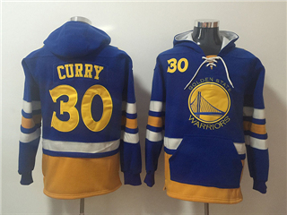 Golden State Warriors #30 Stephen Curry Men's Blue Hoodies