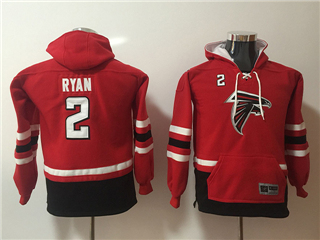 Atlanta Falcons #2 Matt Ryan Youth Red Hoodies