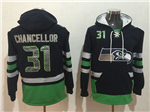 Seattle Seahawks #31 Kam Chancellor Men's Black Hoodies