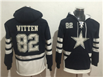 Dallas Cowboys #82 Jason Witten Men's Black Hoodies