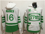 Toronto Maple Leafs #16 Mitchell Marner Men's White 2019 St.Patrick's Day Hoodies