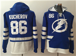 Tampa Bay Lightning #86 Nikita Kucherov Men's Blue Hoodies