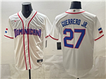 Dominican Republic #27 Vladimir Guerrero Jr. Baseball White 2026 World Baseball Classic Jersey