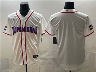 Dominican Republic Baseball White 2026 World Baseball Classic Team Jersey
