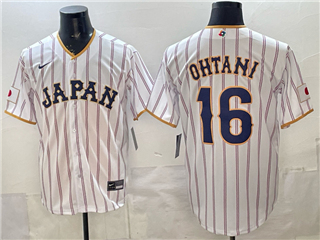 Japan Baseball #16 Shohei Ohtani White 2026 World Baseball Classic Jersey