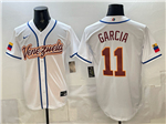 Venezuela Baseball #11 Maikel Garcia White 2026 World Baseball Classic Jersey
