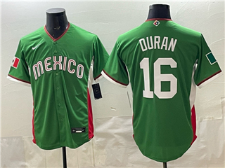 Mexico Baseball #16 Jarren Duran Green 2026 World Baseball Classic Jersey