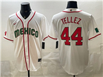 Mexico Baseball #44 Rowdy Tellez White 2026 World Baseball Classic Jersey