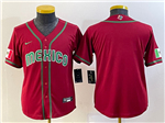 Mexico Baseball Youth Red 2023 World Baseball Classic Jersey