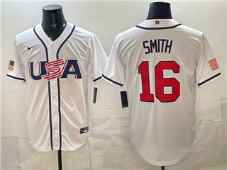 USA Baseball #16 Will Smith White 2026 World Baseball Classic Jersey