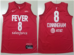 Indiana Fever #8 Sophie Cunningham Red Rebel Edition WNBA Basketball Jersey