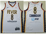 Indiana Fever #8 Sophie Cunningham White Heroine Edition WNBA Basketball Jersey