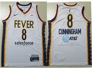 Indiana Fever #8 Sophie Cunningham White Heroine Edition WNBA Basketball Jersey