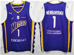 Metropolitans 92 #1 Victor Wembanyama Purple Basketball Jersey