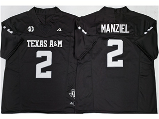 Texas A&M Aggies #2 Johnny Manziel Black College Football F.U.S.E. Limited Jersey