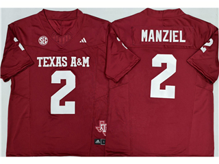Texas A&M Aggies #2 Johnny Manziel Maroon College Football F.U.S.E. Limited Jersey