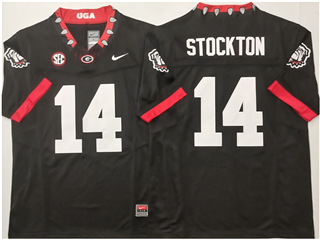 Georgia Bulldogs #14 Gunner Stockton Alternate Black College Football F.U.S.E. Limited Jersey
