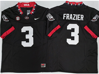 Georgia Bulldogs #3 Nate Frazier Alternate Black College Football F.U.S.E. Limited Jersey