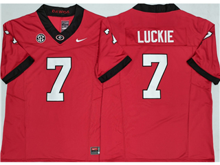 Georgia Bulldogs #7 Lawson Luckie Red College Football F.U.S.E. Limited Jersey