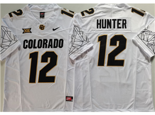 Colorado Buffaloes #12 Travis Hunter White College Football F.U.S.E. Limited Jersey