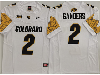 Colorado Buffaloes #2 Shedeur Sanders White College Football F.U.S.E. Limited Jersey