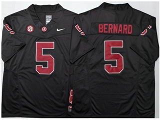 Alabama Crimson Tide #5 Germie Bernard Black College Football F.U.S.E. Limited Jersey