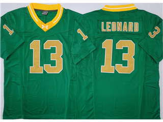 Notre Dame Fighting Irish #13 Riley Leonard Green College Football Limited Jersey