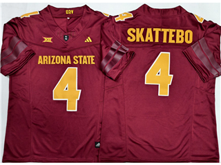 Arizona State Sun Devils #4 Cam Skattebo Red College Football F.U.S.E. Limited Jersey
