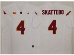 Arizona State Sun Devils #4 Cam Skattebo White College Football F.U.S.E. Limited Jersey