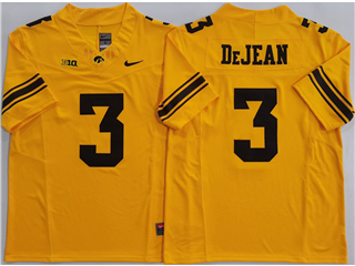 Iowa Hawkeyes #3 Cooper DeJean Gold College Football F.U.S.E. Limited Jersey