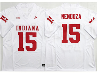 Indiana Hoosiers #15 Fernando Mendoza White College Football F.U.S.E. Limited Jersey