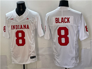 Indiana Hoosiers #8 Kaelon Black White College Football F.U.S.E. Limited Jersey
