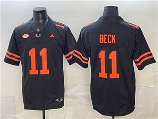 Miami Hurricanes #11 Carson Beck Black College Football F.U.S.E. Limited Jersey