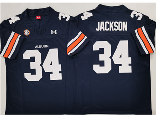 Auburn Tigers #34 Bo Jackson Navy College Football F.U.S.E. Limited Jersey