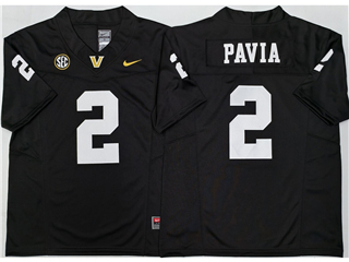 Vanderbilt Commodores #2 Diego Pavia Black College Football F.U.S.E. Limited Jersey