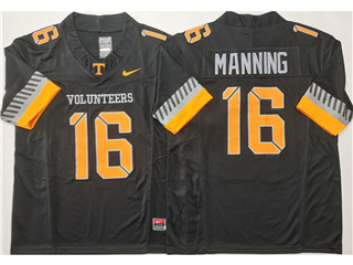 Tennessee Volunteers #16 Peyton Manning Black College Football F.U.S.E. Limited Jersey