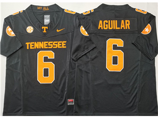 Tennessee Volunteers #6 Joey Aguilar Dark Grey College Football F.U.S.E. Limited Jersey