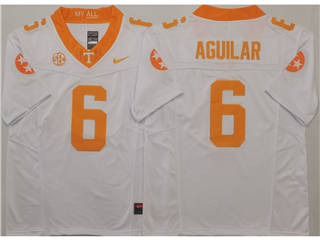 Tennessee Volunteers #6 Joey Aguilar White College Football F.U.S.E. Limited Jersey