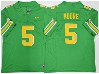 Oregon Ducks #5 Dante Moore Green College Football F.U.S.E. Limited Jersey