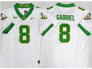 Oregon Ducks #8 Dillon Gabriel White College Football F.U.S.E. Limited Jersey