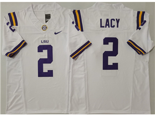 LSU Tigers #2 Kyren Lacy White College Football F.U.S.E. Limited Jersey