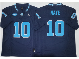 North Carolina Tar Heels #10 Drake Maye Navy College Football F.U.S.E. Limited Jersey