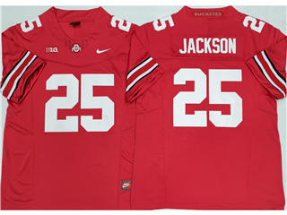 Ohio State Buckeyes #25 Bo Jackson Red College Football F.U.S.E. Limited Jersey