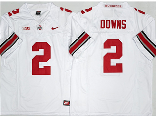 Ohio State Buckeyes #2 Caleb Downs White College Football F.U.S.E. Limited Jersey